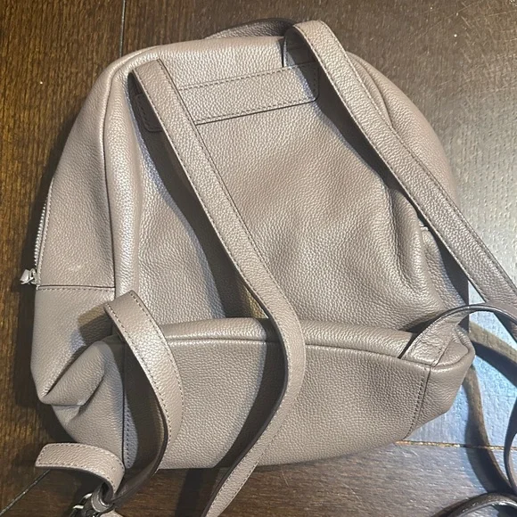 Kate Spade Taupe Leather Backpack - Picture 2 of 3